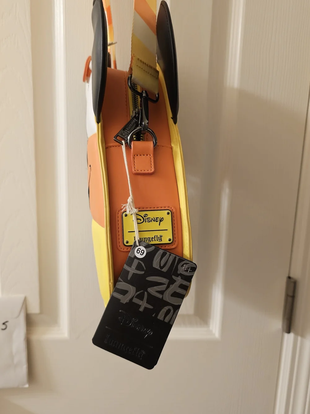Loungefly Candy Corn Mouse Crossbody Bag - Yellow, Orange, Black & White - Picture 3 of 3
